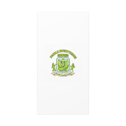 Pickle Everything! Matte Canvas | Brine Design, Pickle Lover Art