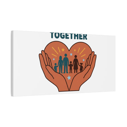 Families Belong Together Canvas | Family Unity, Bilingual Solidarity