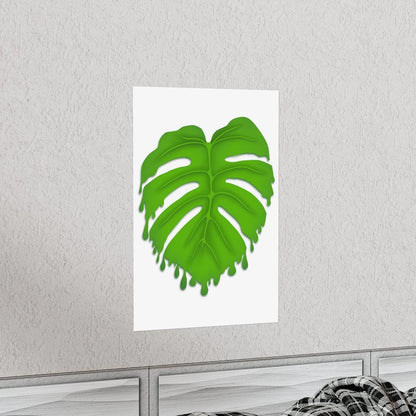 Melting Monstera Botanical Print – Unframed Wall Art