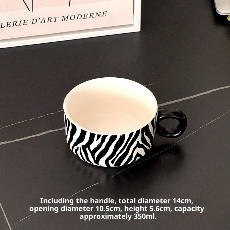 Animal Texture Mug Porcelain Minimalist Wind Coffee Cup Afternoon Tea