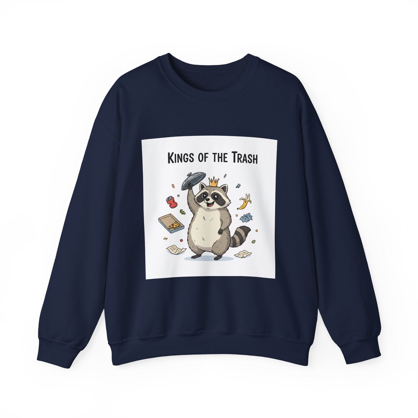 Kings of the Trash Raccoon Sweatshirt | trash panda, raccoon doodle