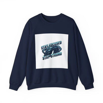Stay Focused Stay Strong Sweatshirt | winter workout shirt, gym motivation