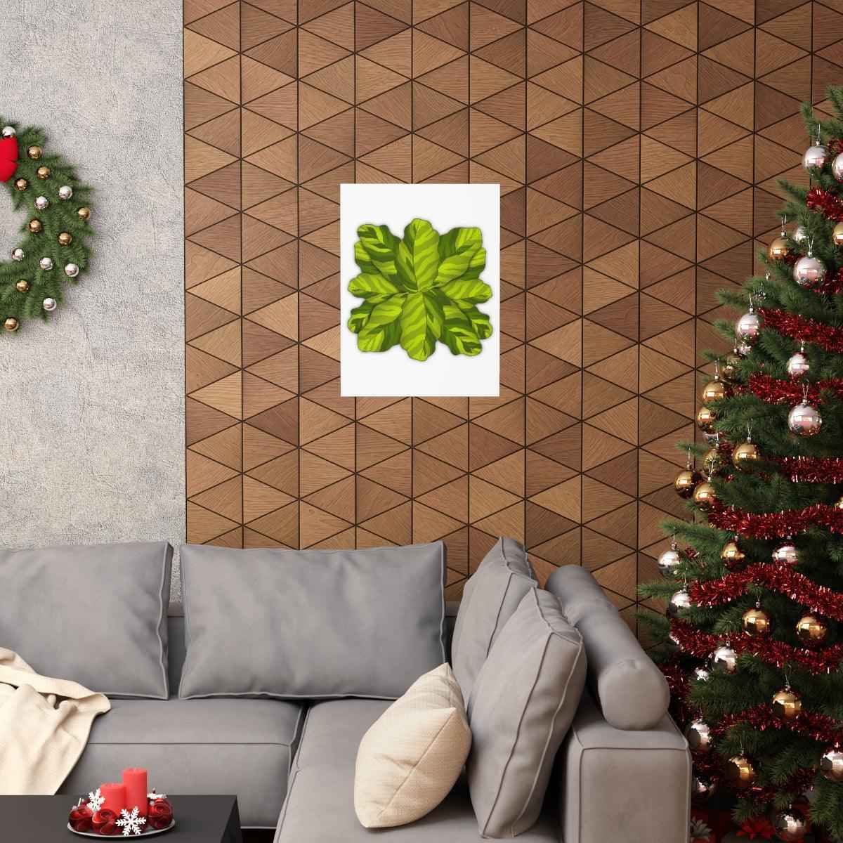 Calathea Yellow Fusion Botanical Print – Unframed Wall Art