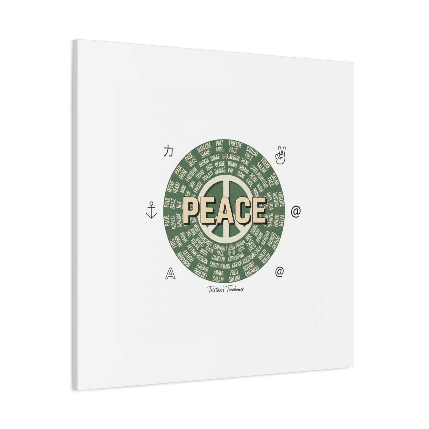 Peace doodle canvas | hand drawn sketch aesthetic, handwritten message