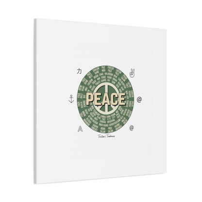 Peace doodle canvas | hand drawn sketch aesthetic, handwritten message