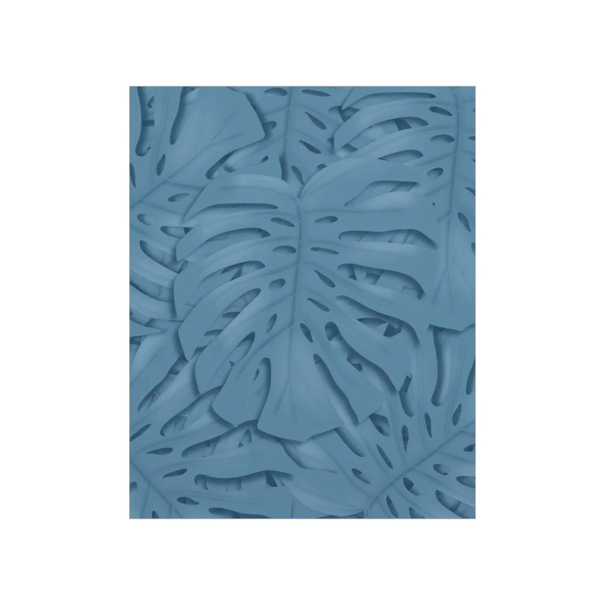 Cerulean Monstera Botanical Print – Unframed Wall Art