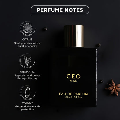 Luxury CEO&G.O.A.T. Man Perfume for Men | 3.4oz, Vanilla Scented, Oriental Fragrance Note
