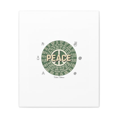 Peace doodle canvas | hand drawn sketch aesthetic, handwritten message