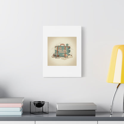 Pack Your Dreams Canvas | Retro Travel Postcard, Wanderlust Passport Stamp Art