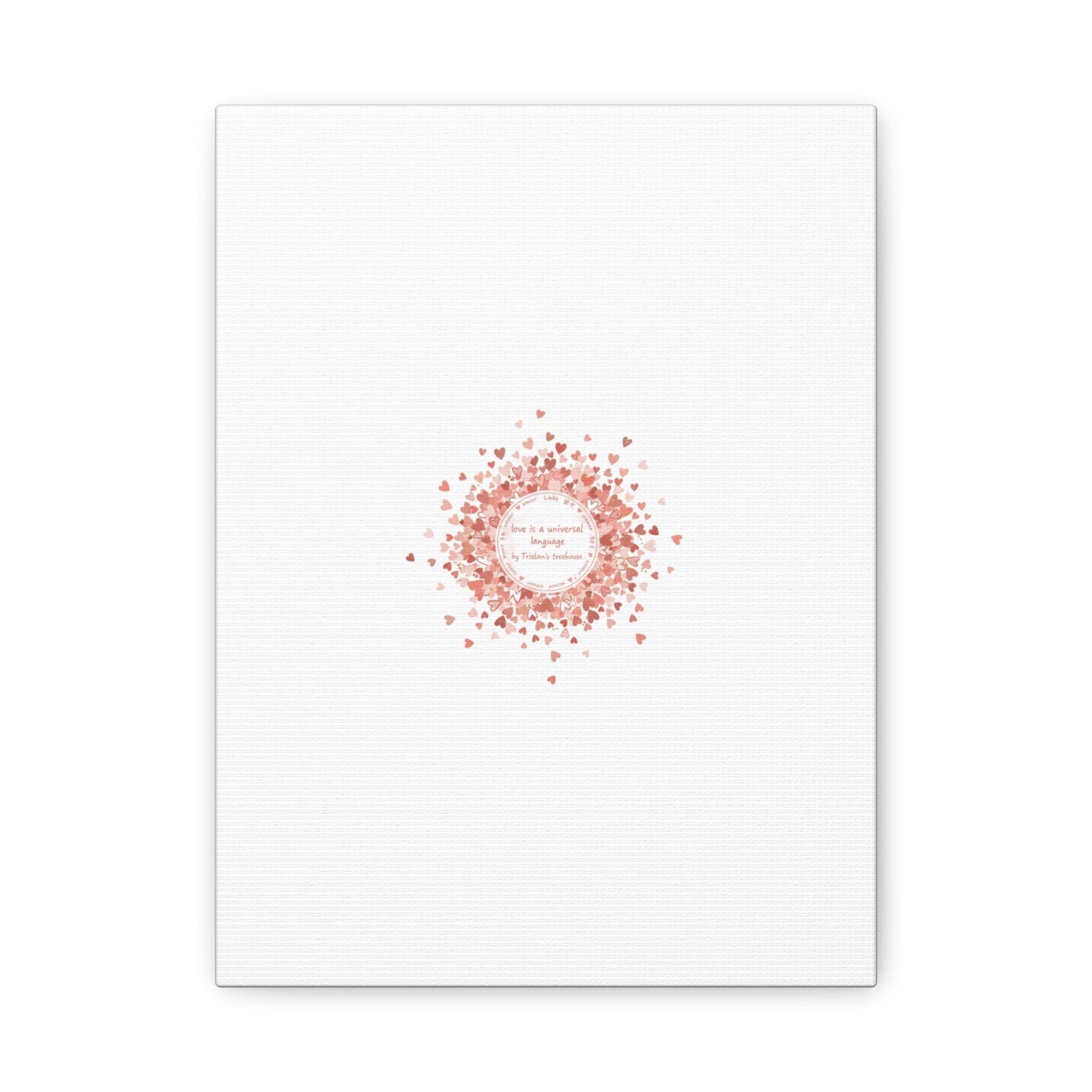 Tiny Heart Confetti Canvas | Matte Stretched Wall Art