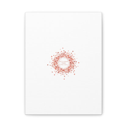 Tiny Heart Confetti Canvas | Matte Stretched Wall Art