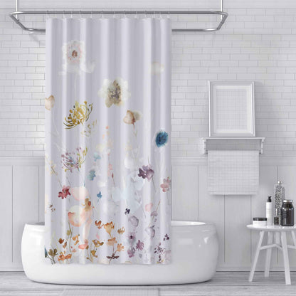 Digital Printing Shower Curtain Cloth Green Plants