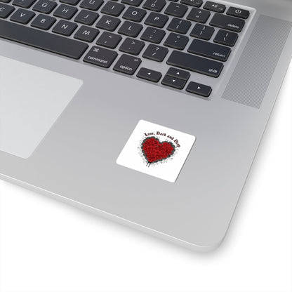 Love Dark and Deep Heart Sticker | gothic romance, 80s nostalgia