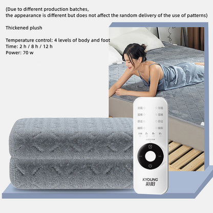 Mites Control Heating Pad Dormitory Single Electric Mattress Dual Electric Blanket