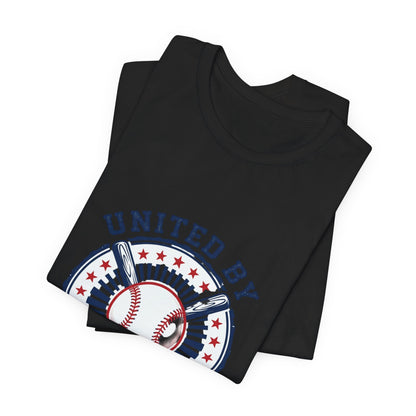 United by Baseball Tee | Patriotic Baseball Shirt, Vintage Red White Blue