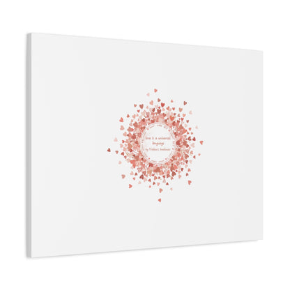 Tiny Heart Confetti Canvas | Matte Stretched Wall Art