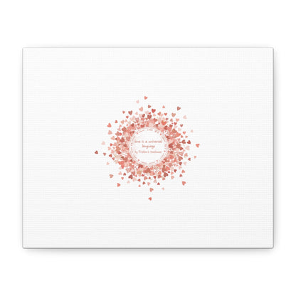 Tiny Heart Confetti Canvas | Matte Stretched Wall Art