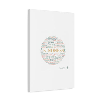 Kindness Word Cloud Canvas | Fresh Start Minimalist Wall Art