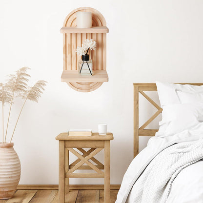 Home Wall Mount Double Shelf Candlestick