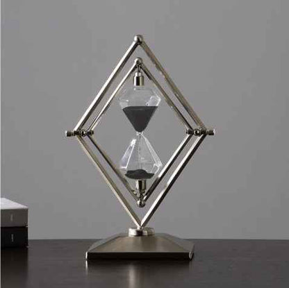 Glass Sand Clock Timer Metal Ornaments