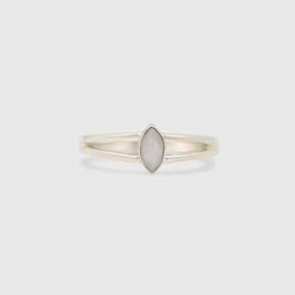Double Band Marquise Ring