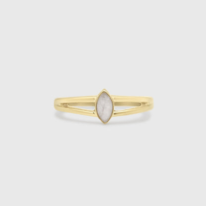 Double Band Marquise Ring