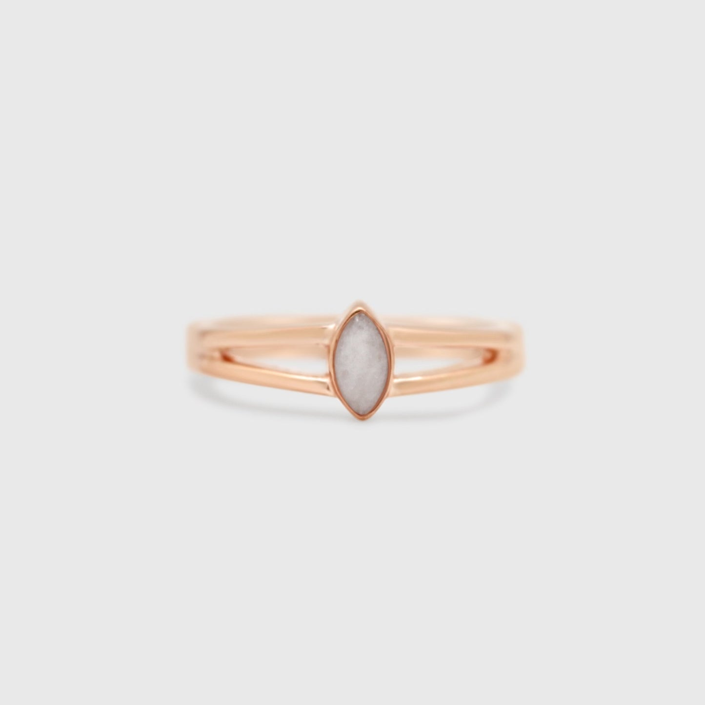 Double Band Marquise Ring