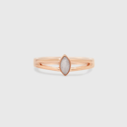 Double Band Marquise Ring