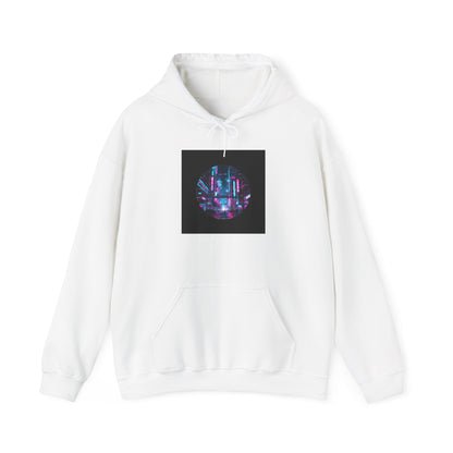 Neon Cyberpunk Skyline Hoodie | synthwave skyline, future city art