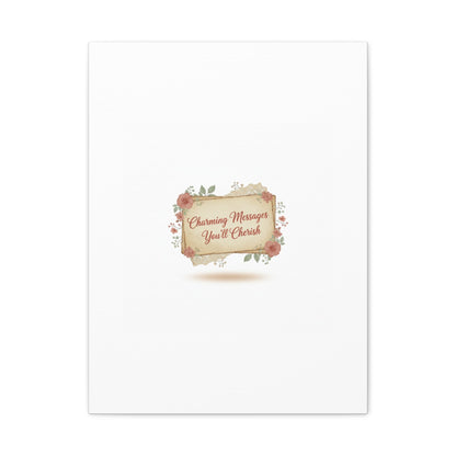 Love Letter Collage Canvas, Vintage Letter Art, Wax Seal Romance Print