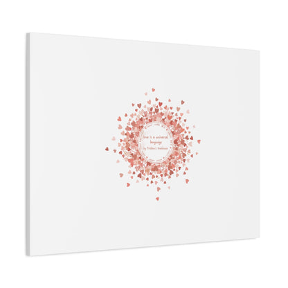 Tiny Heart Confetti Canvas | Matte Stretched Wall Art