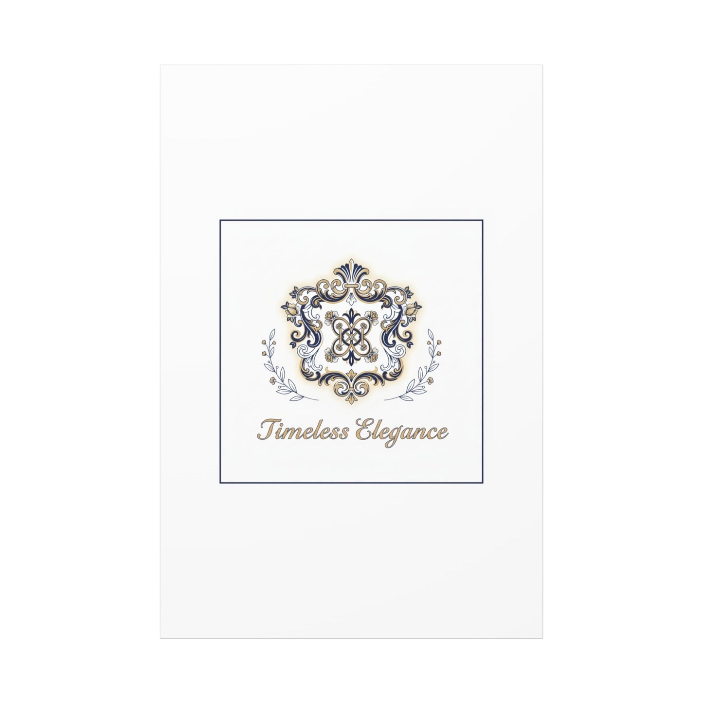 Ornate Brooch Emblem Canvas | Vintage Formalwear Accents, Baroque Print
