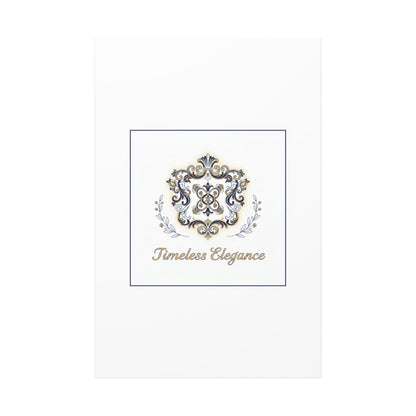 Ornate Brooch Emblem Canvas | Vintage Formalwear Accents, Baroque Print