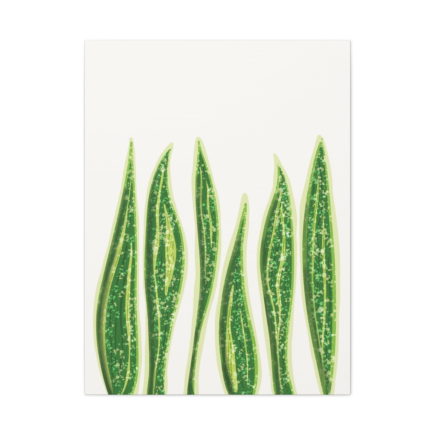 Snake Plant Canvas Print – Botanical Wall Art