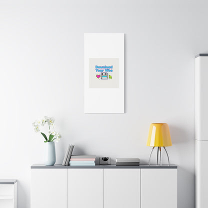 Download Your Vibe Canvas | Y2K Retro Tech, Pixel Floppy Disk Poster