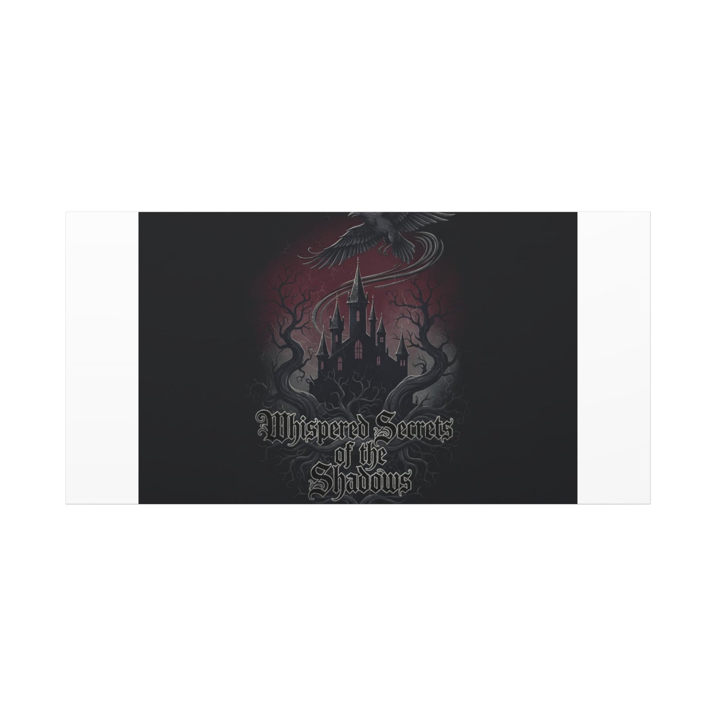 Whispered Secrets of the Shadows Castle Wall Art, Matte Canvas | Gothic Medieval Decor