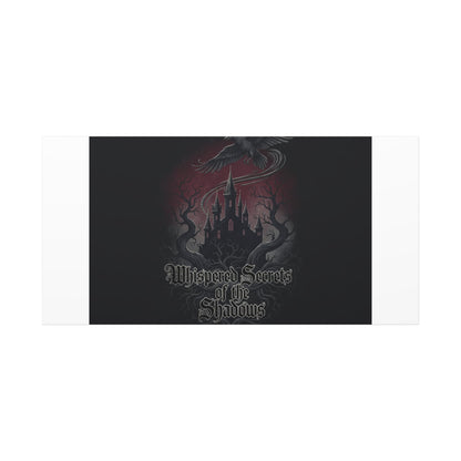 Whispered Secrets of the Shadows Castle Wall Art, Matte Canvas | Gothic Medieval Decor