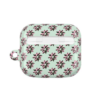 Pink Princess Philodendron Pattern AirPod Case