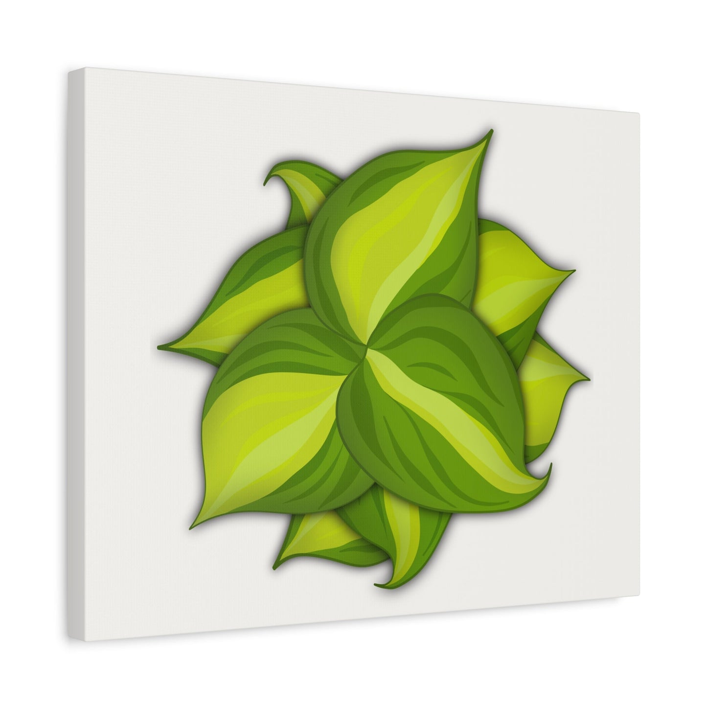 Philodendron Brasil Canvas Print – Botanical Wall Art
