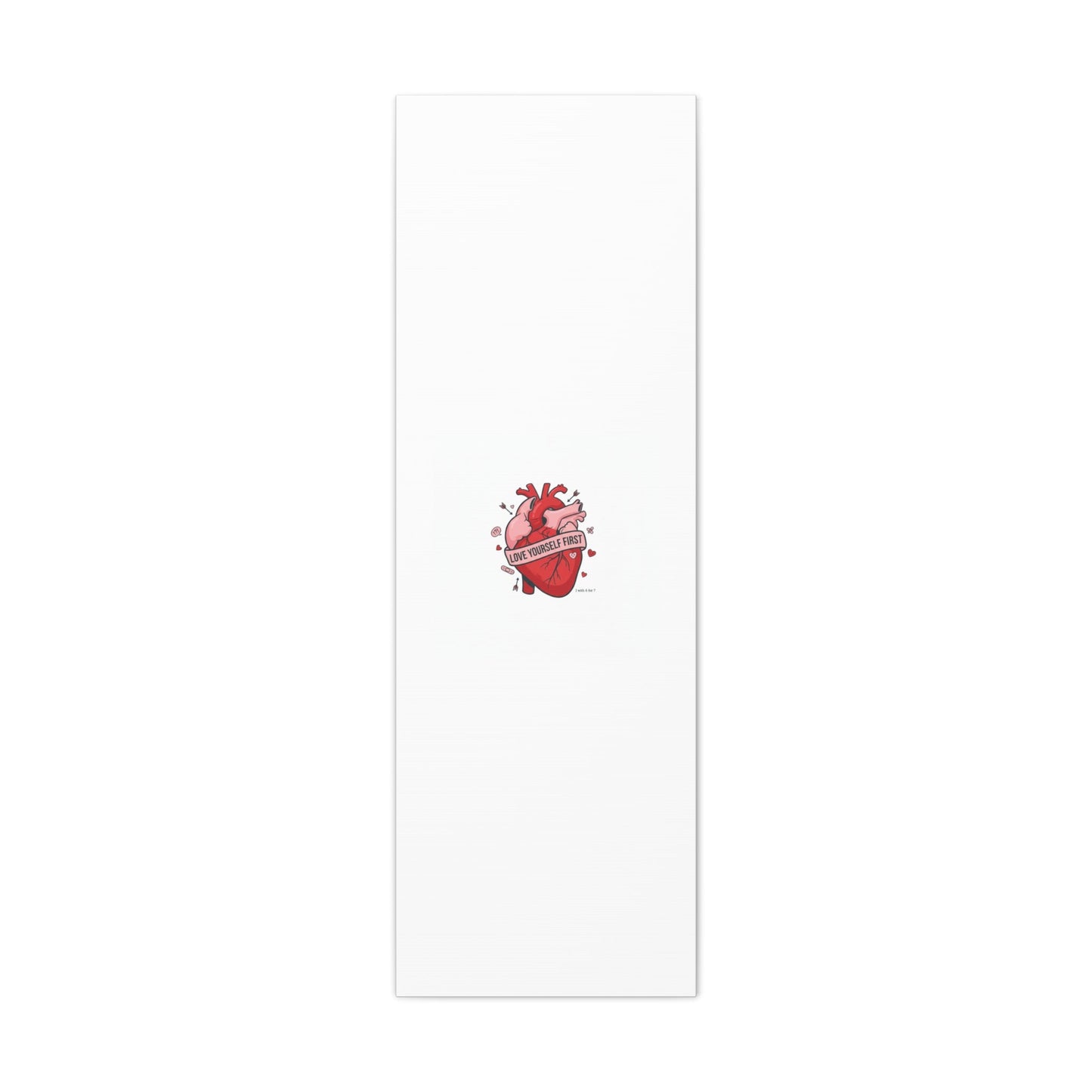 Love Yourself First Canvas, Hearts-with-a-Twist, Anti-Valentine Art