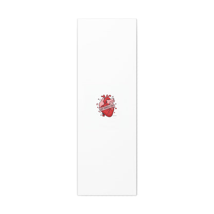 Love Yourself First Canvas, Hearts-with-a-Twist, Anti-Valentine Art