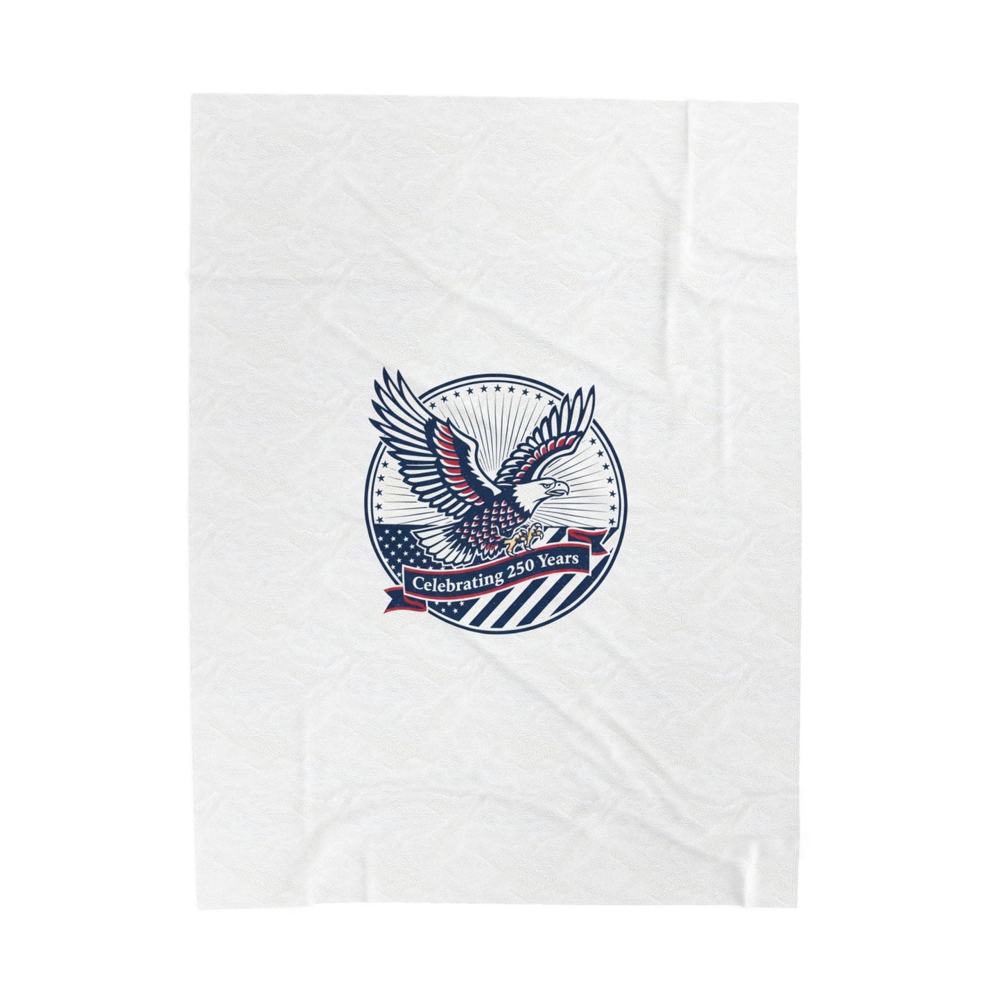 Semiquincentennial Eagle Emblem Velveteen Plush Blanket | 1776–2026 Patriotic Memorial