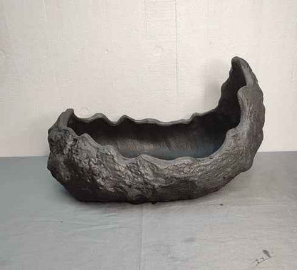 Purple Sand Shaped Flowerpot Living Room Moon Bonsai Modeling