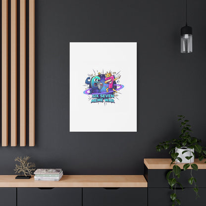 Six Seven Meme War Canvas | Legendary Internet Battle Art, Viral Culture Wall Decor