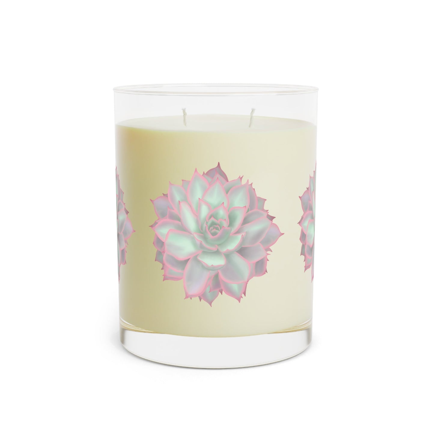 Echeveria Violet Queen Succulent Soy Candle 11 oz – Three Scent Options