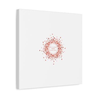 Tiny Heart Confetti Canvas | Matte Stretched Wall Art