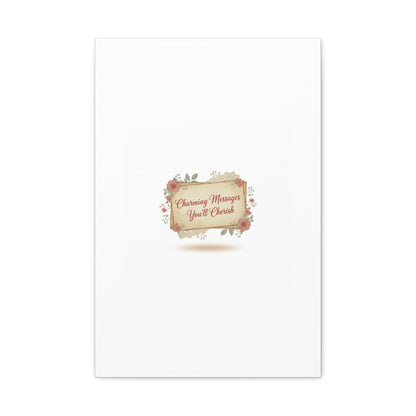 Love Letter Collage Canvas, Vintage Letter Art, Wax Seal Romance Print