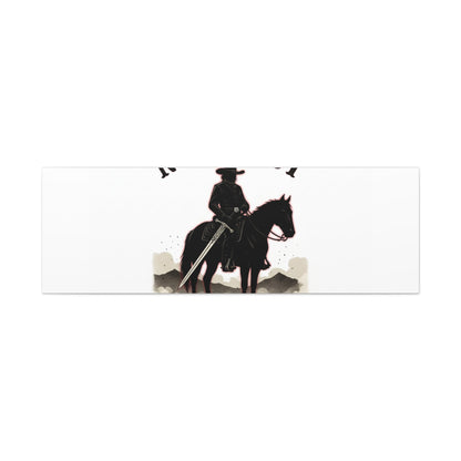 No Mercy Cowboy Skull Canvas | western skull art, gothic Americana