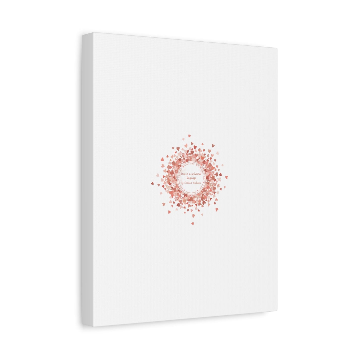 Tiny Heart Confetti Canvas | Matte Stretched Wall Art