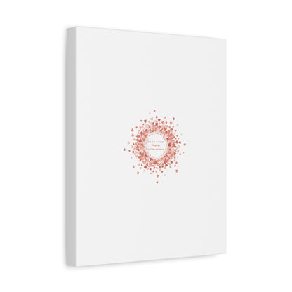 Tiny Heart Confetti Canvas | Matte Stretched Wall Art